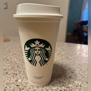 Starbucks 16oz reusable cup with lid